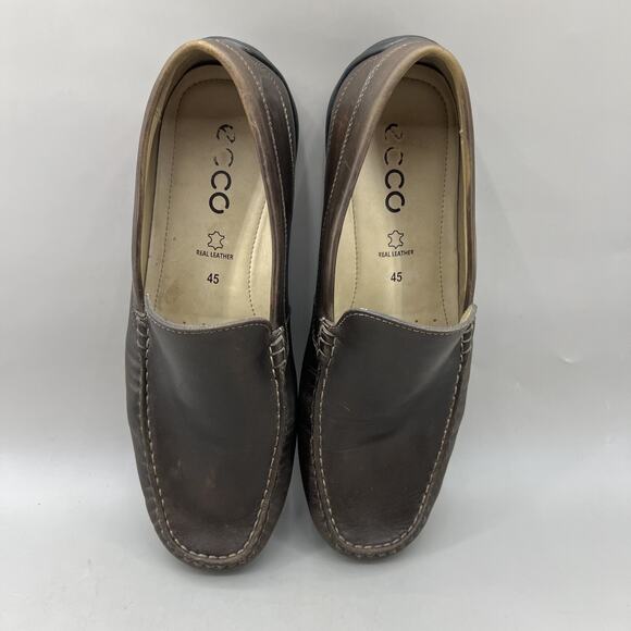 ECCO Classic Moc 2.0 Loafers Men Size 11 Brown Leather Comfort Slip On Low Shoes main image 9